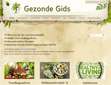 Tablet Screenshot of gezondegids.be